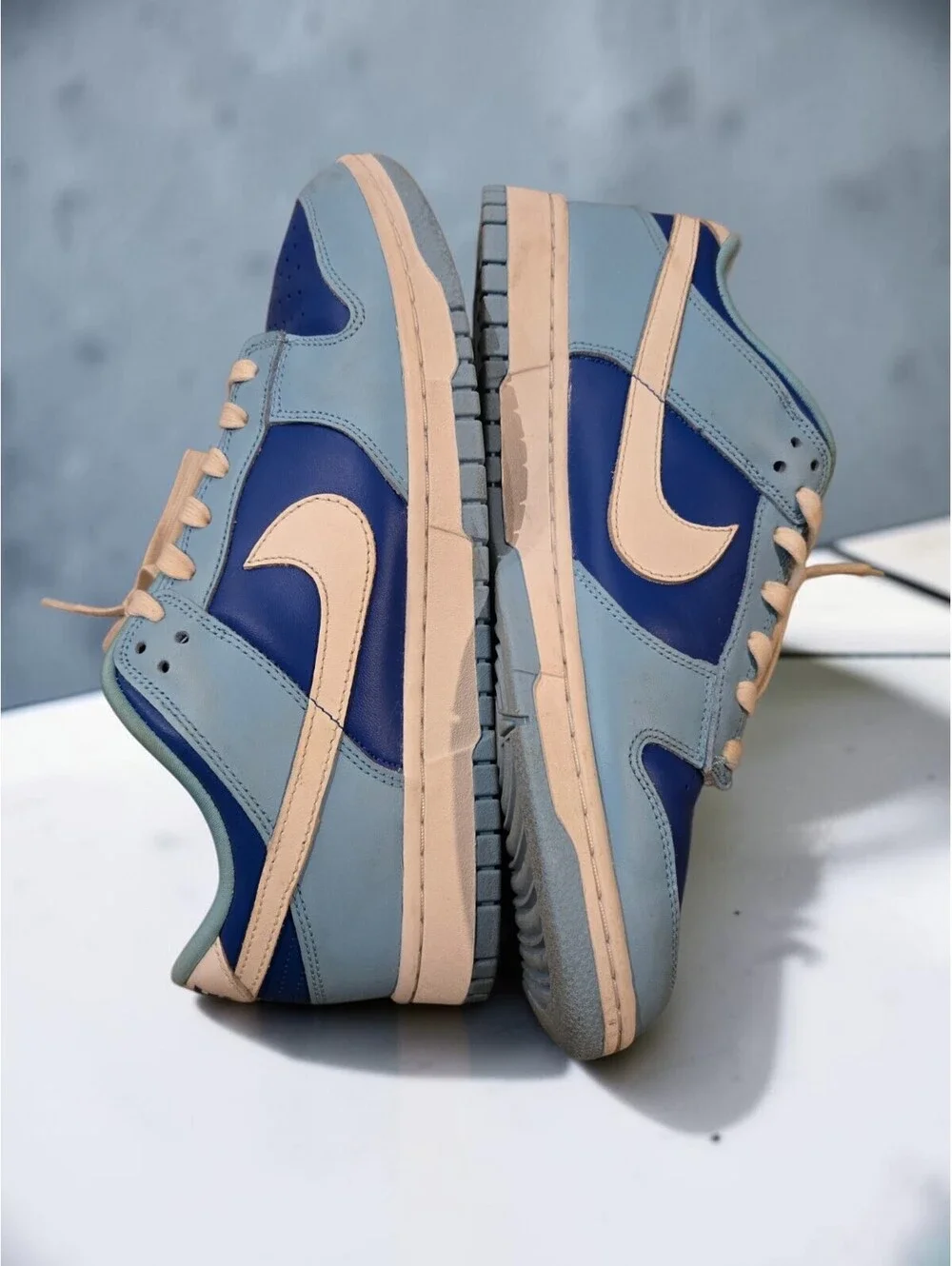 Nike Dunk Low QS Argon DM0121-400 Men's Size 10 Blue White Preowned